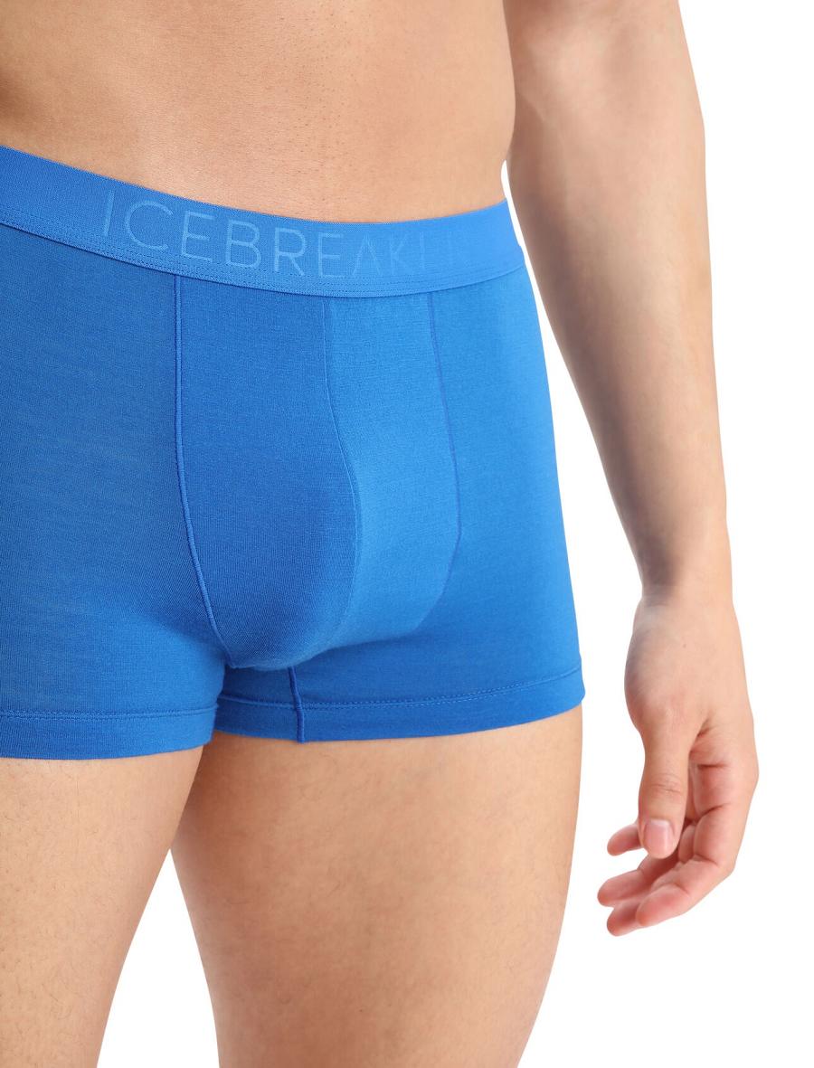 Men's Icebreaker Cool-Lite™ Merino Anatomica Trunks Underwear Lazurite | CA 1658CTVE